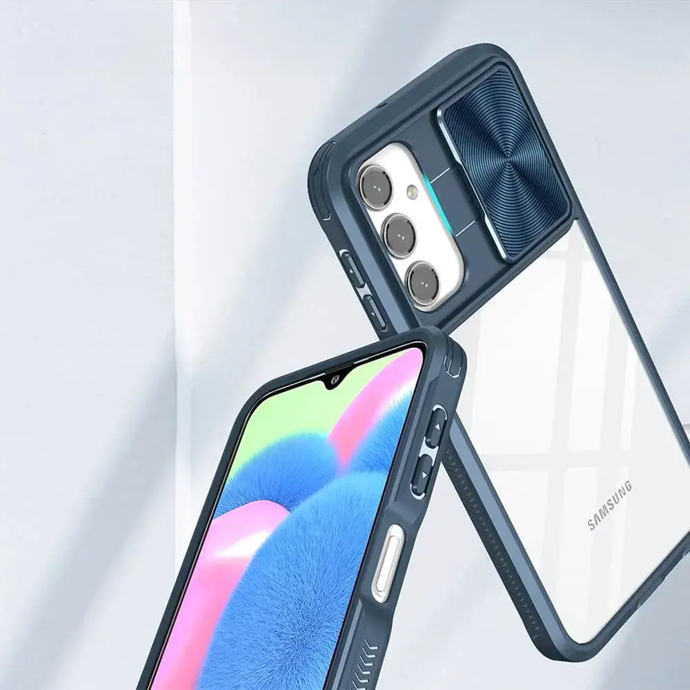Coque avec cache caméra Samsung Galaxy A16 - PROTECT IE027 Bleu Marine - Vue 5