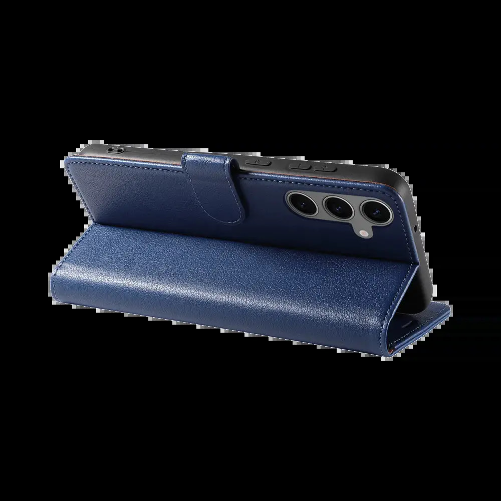 Housse folio anti-RFID Samsung Galaxy S25 – PROTECT IP011 Bleu Marine - Vue 2
