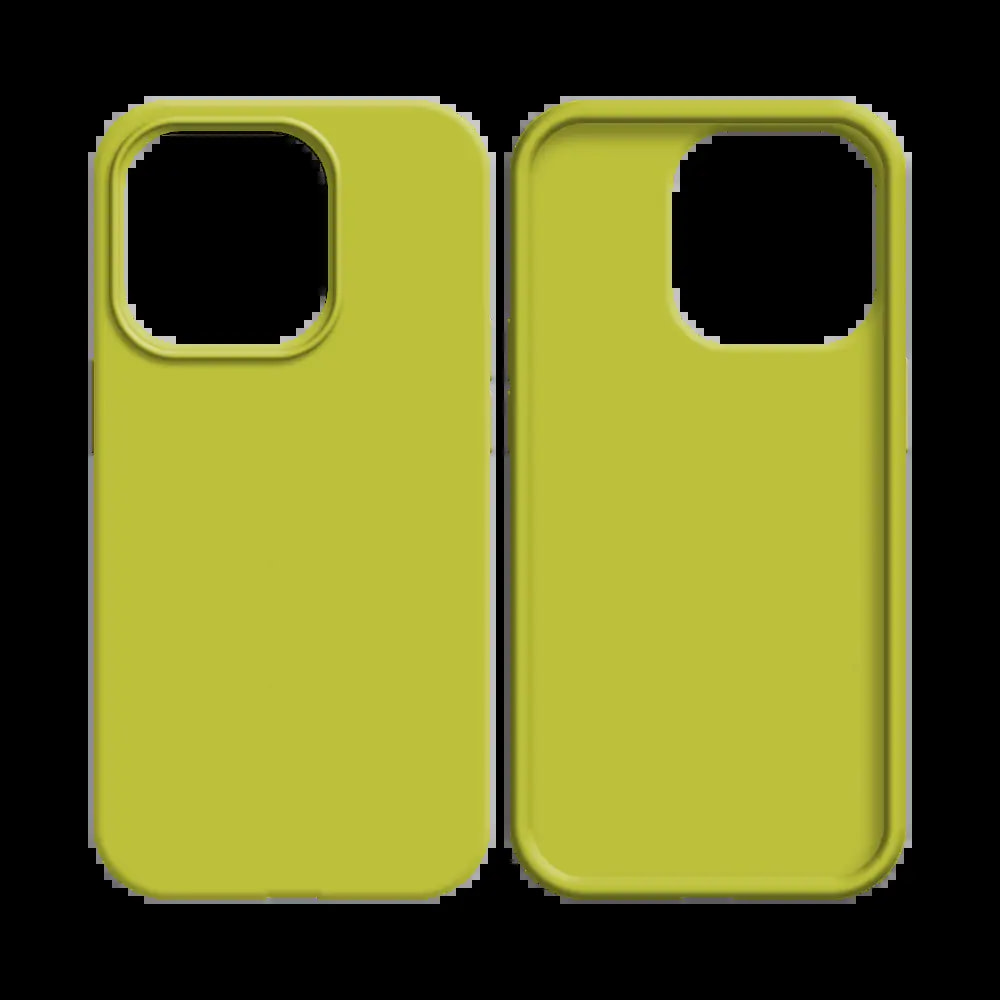 Coque silicone iPhone 14 Plus - Jaune - Vue 2