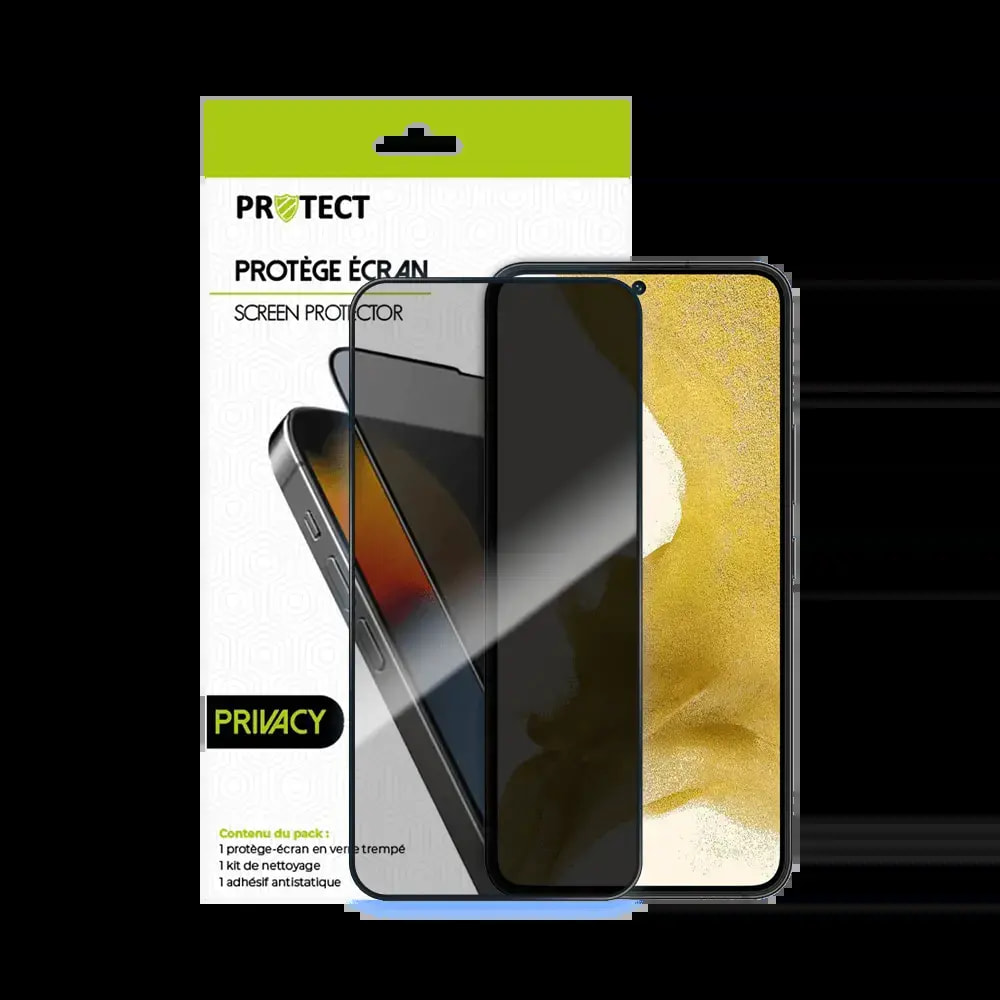 Verre trempé anti-espions Samsung Galaxy S22 protection écran 9H - PROTECT Transparent - Vue 2