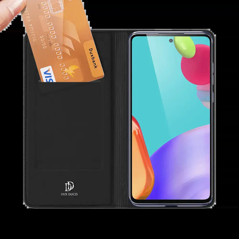 Housse folio Samsung Galaxy A52 / A52s porte-carte - Dux Ducis Skin Pro Noir - Vue 2