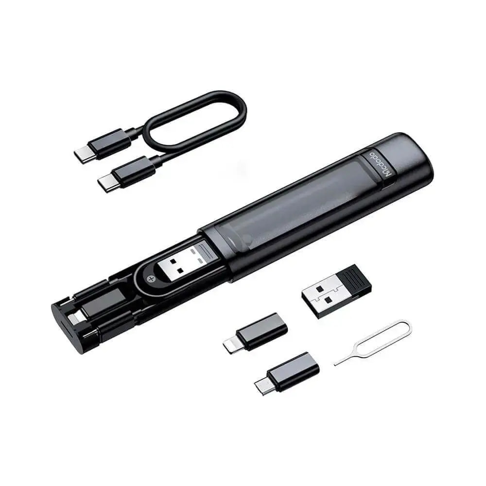 Kit d'Accessoires (Connecteur USB-C + USB + Lightning + MicroUSB) Mcdodo Noir - Vue 2