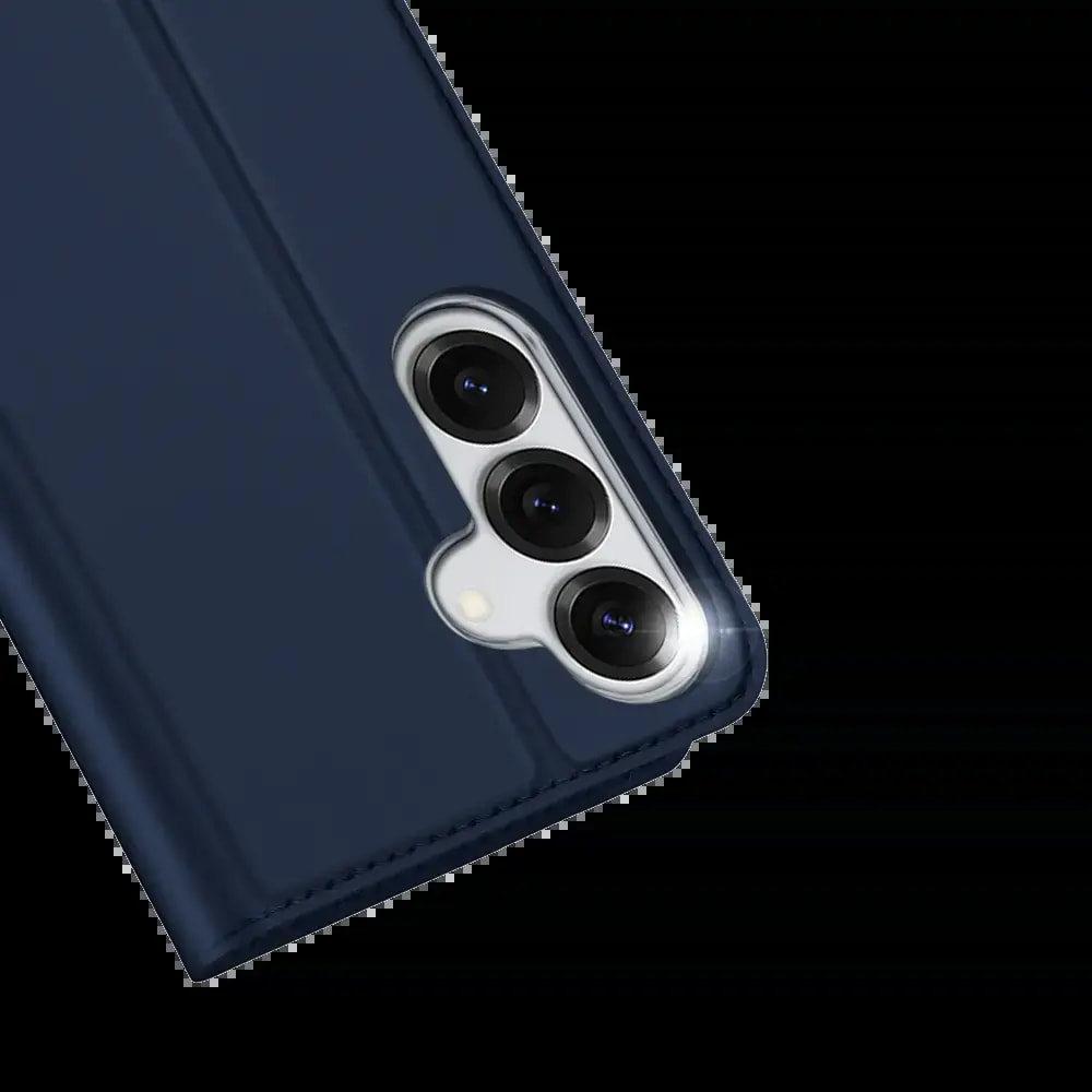 Housse folio Samsung Galaxy S25 porte-carte – Dux Ducis Skin Pro bleu - Vue 2