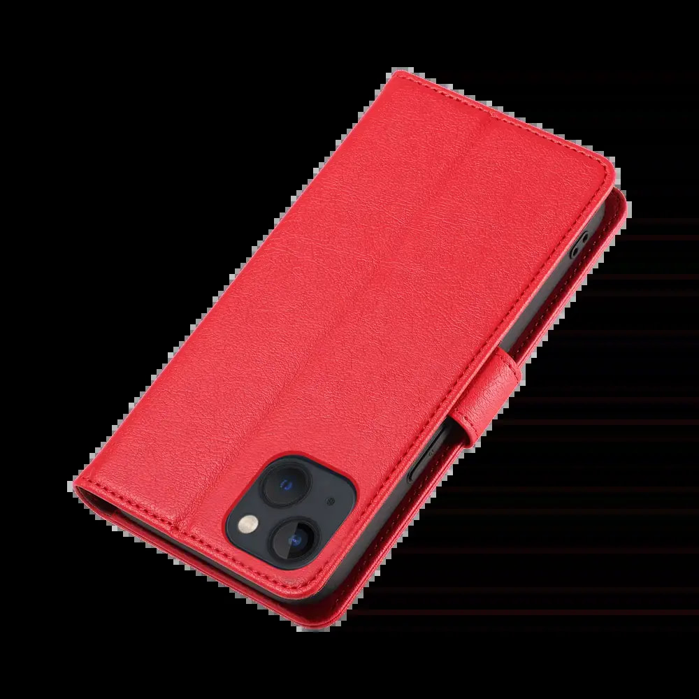 Housse folio anti-RFID iPhone 13 – PROTECT IP011 Rouge - Vue 6
