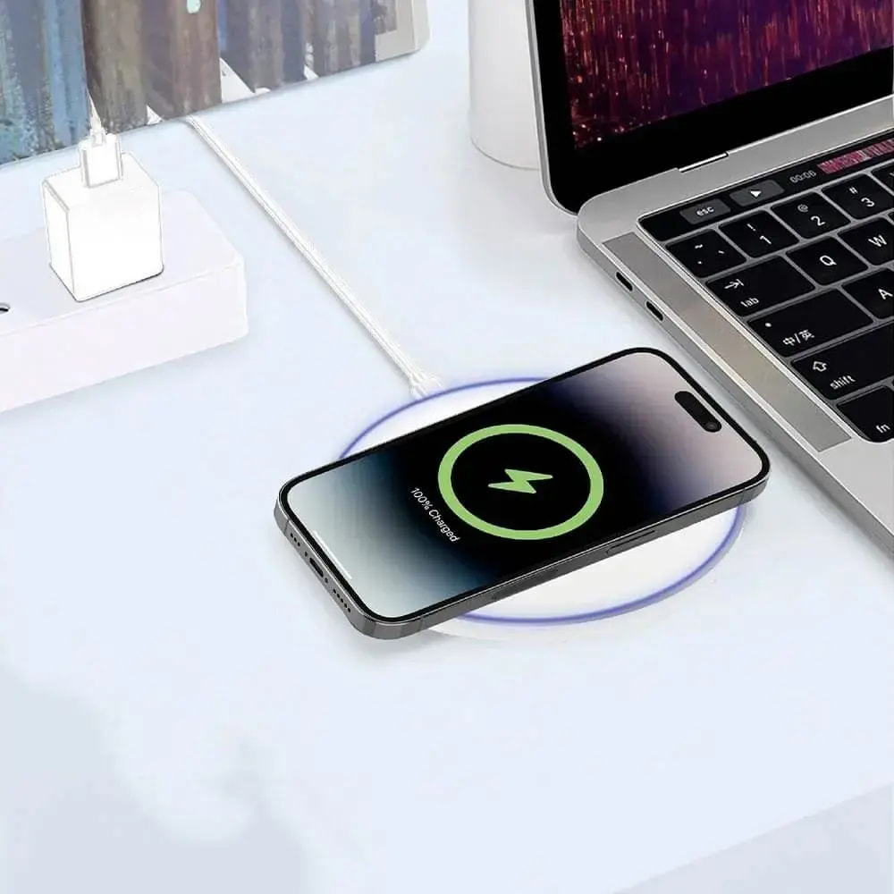 Chargeur à induction 15W - CONNECT Blanc - Vue 2
