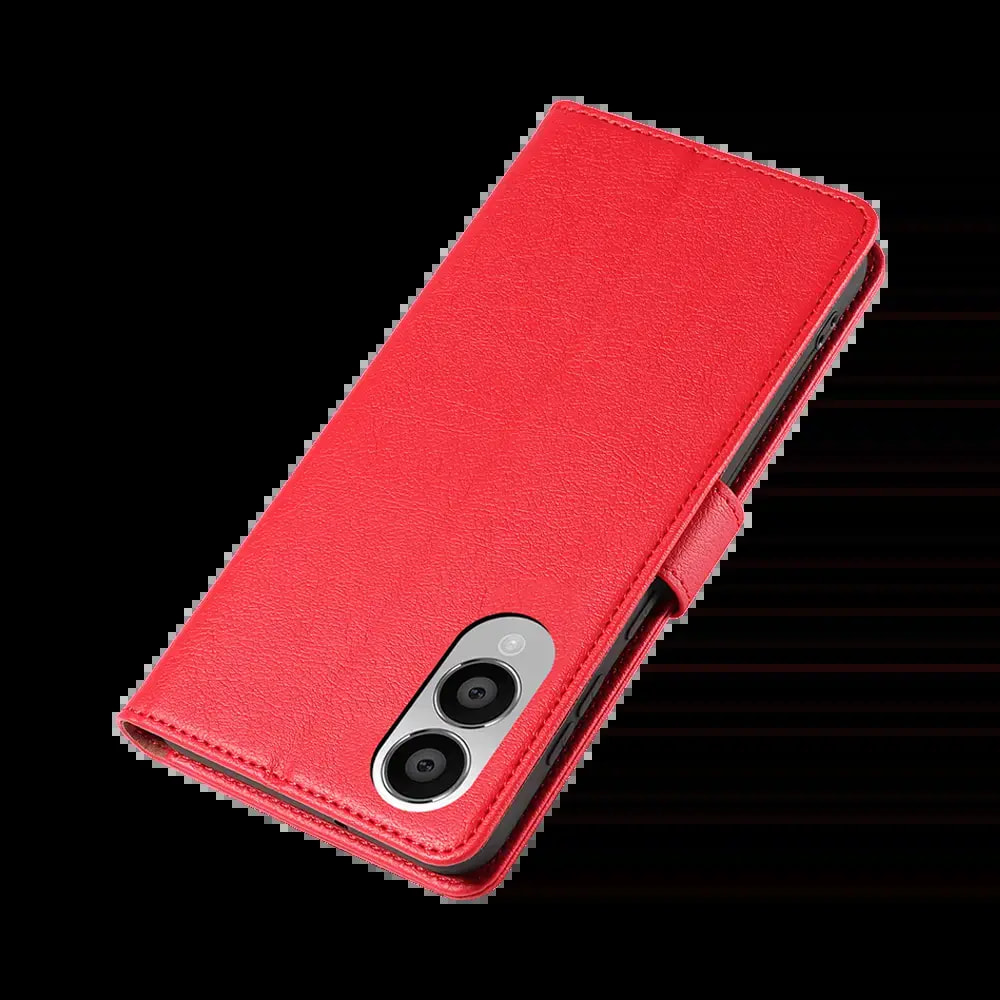 Housse folio anti-RFID Samsung Galaxy S25 Edge – PROTECT IP011 Rouge - Vue 6