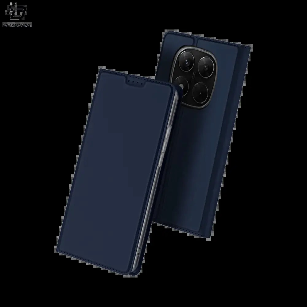 Housse folio Xiaomi Redmi Note 14 Pro 4G porte-carte – Dux Ducis Skin Pro Bleu