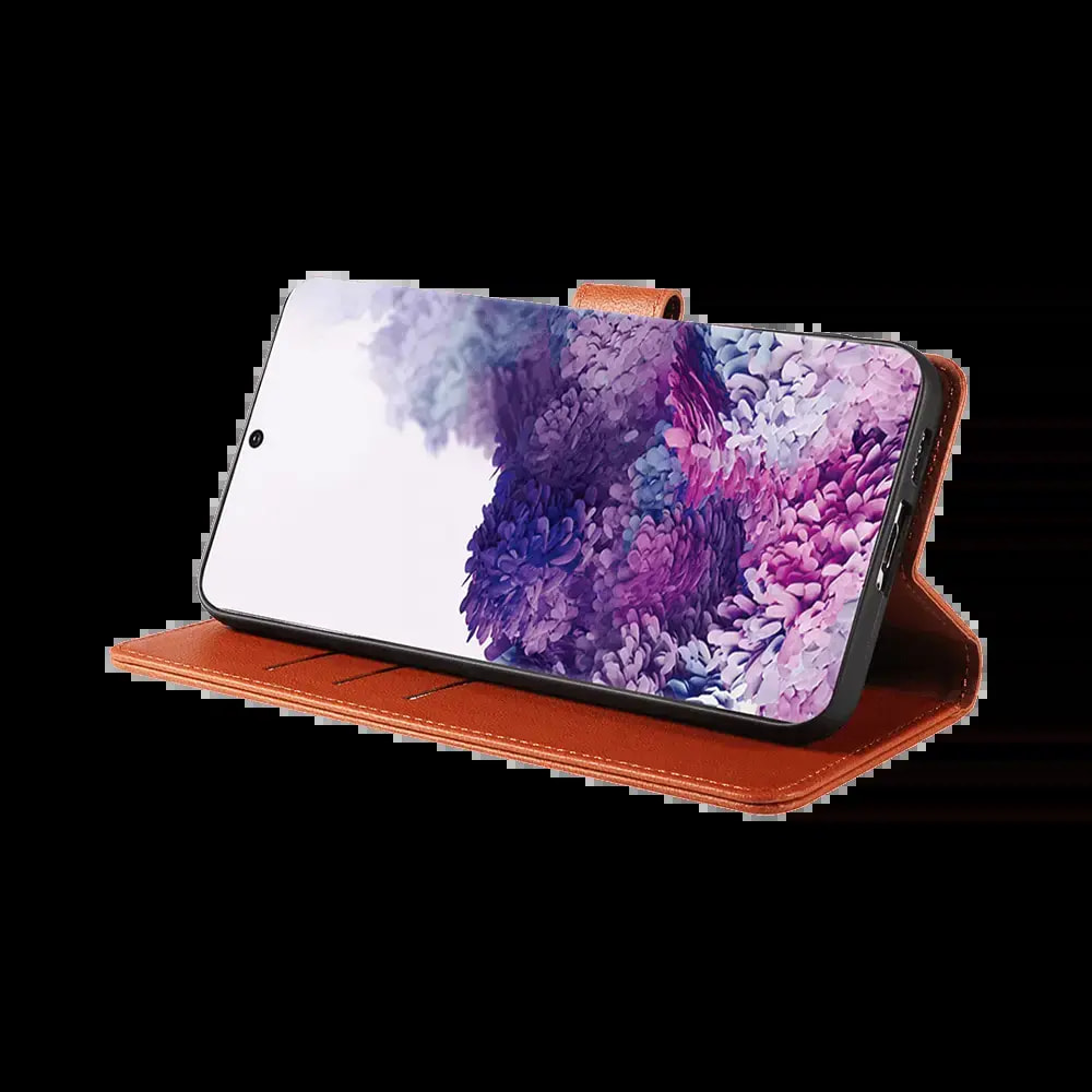 Housse folio anti-RFID Samsung Galaxy S20 FE – PROTECT IP011 Marron - Vue 5