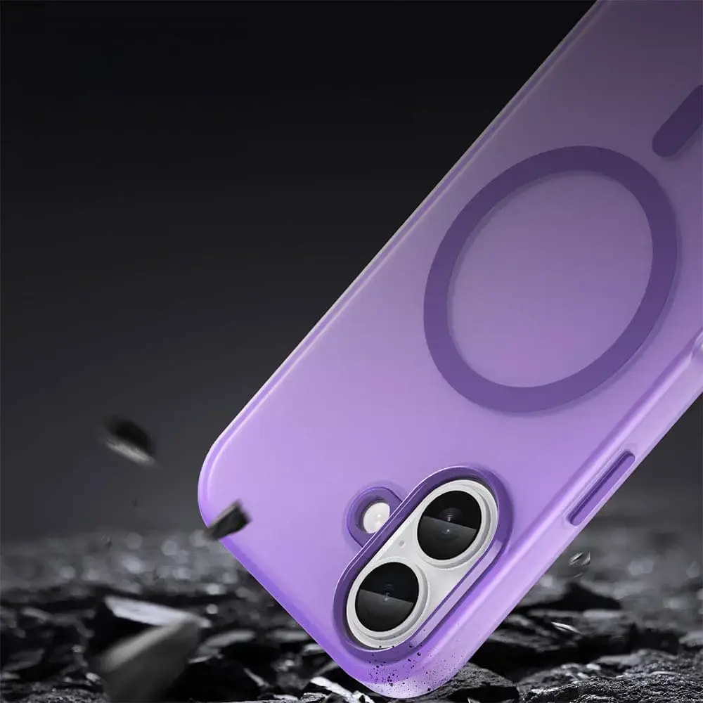 Coque MagSafe bi-matière iPhone 17 - PROTECT MF-006 Violet Foncé - Vue 4
