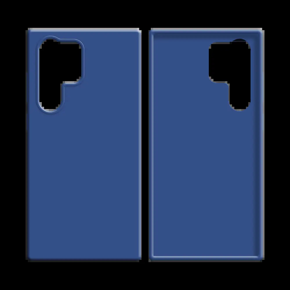Coque silicone Samsung Galaxy S24 Ultra 5G - Bleu Marine - Vue 2