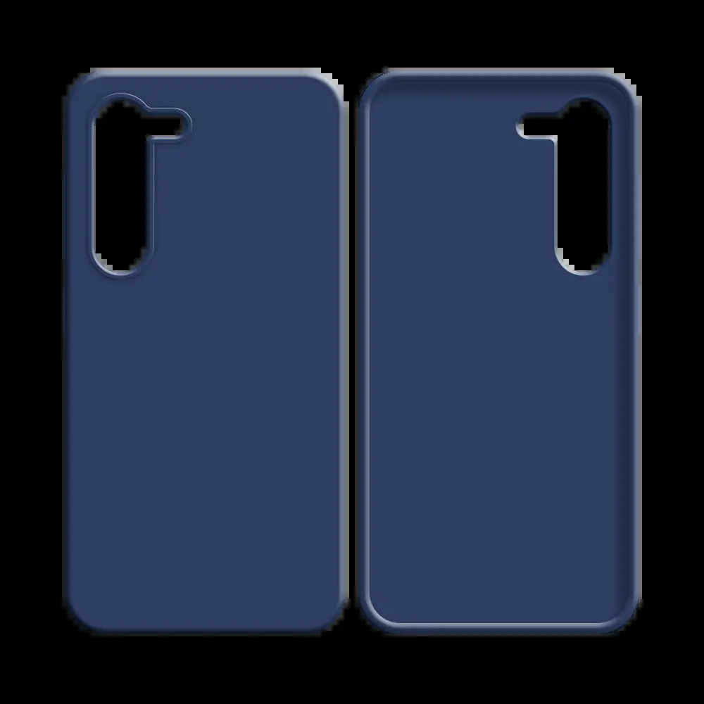 Coque silicone Samsung Galaxy S23 5G - Bleu Marine - Vue 2