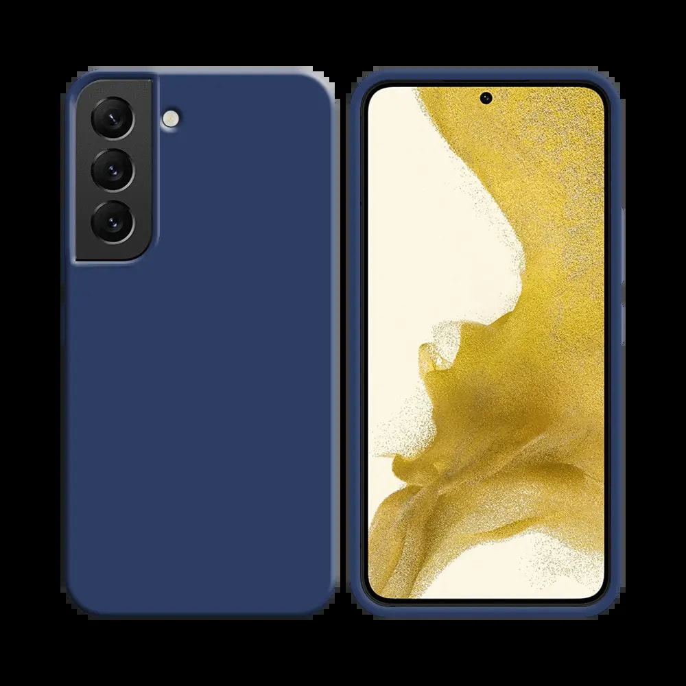 Coque silicone Samsung Galaxy S22 - Bleu Marine