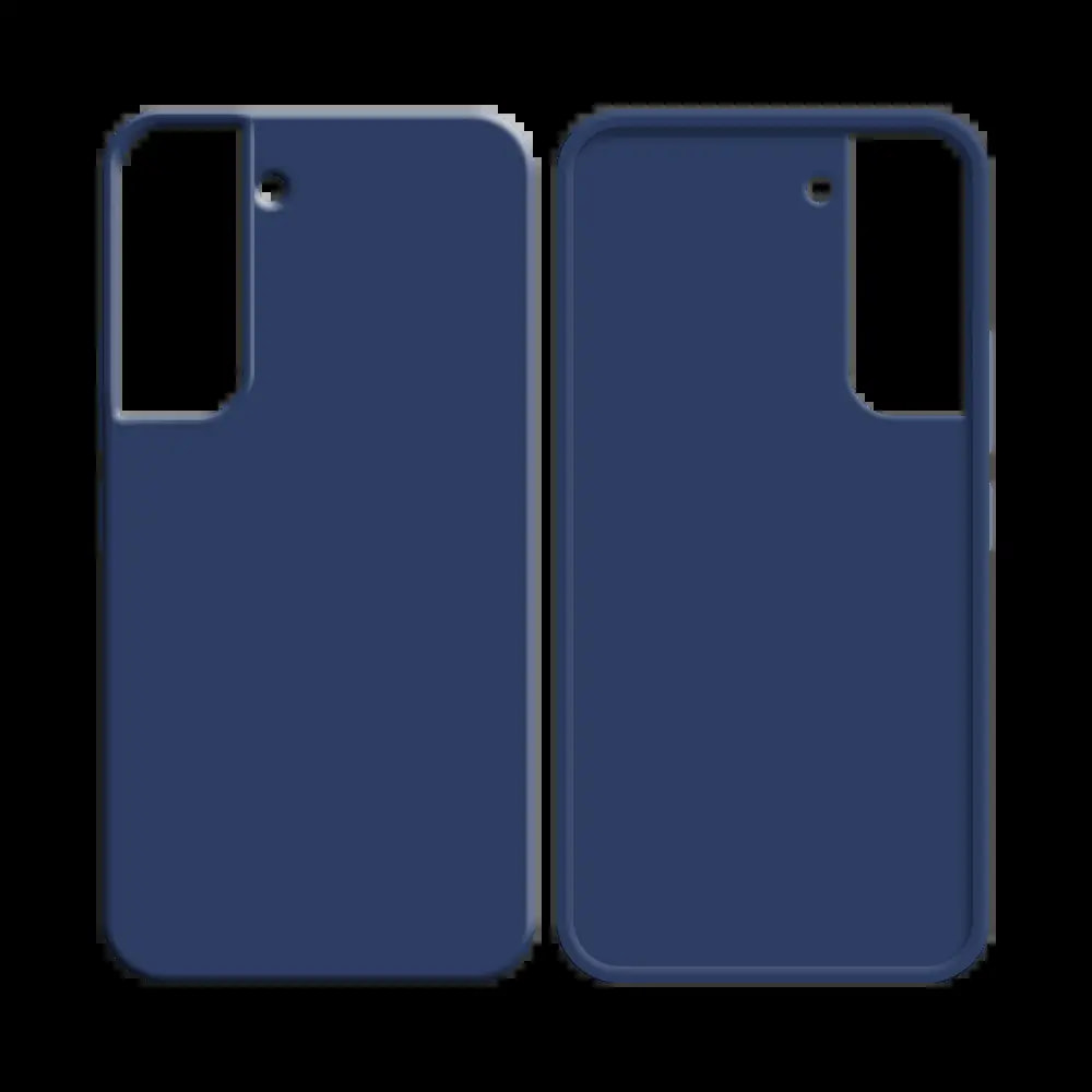 Coque silicone Samsung Galaxy S22 - Bleu Marine - Vue 2