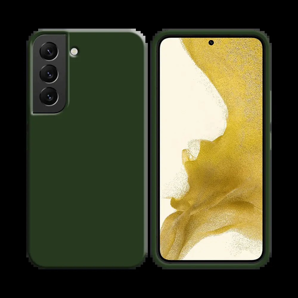 Coque silicone Samsung Galaxy S22 - Vert Foncé