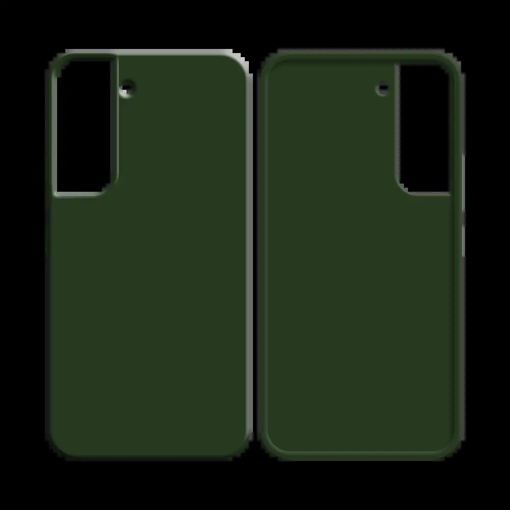 Coque silicone Samsung Galaxy S22 - Vert Foncé - Vue 2