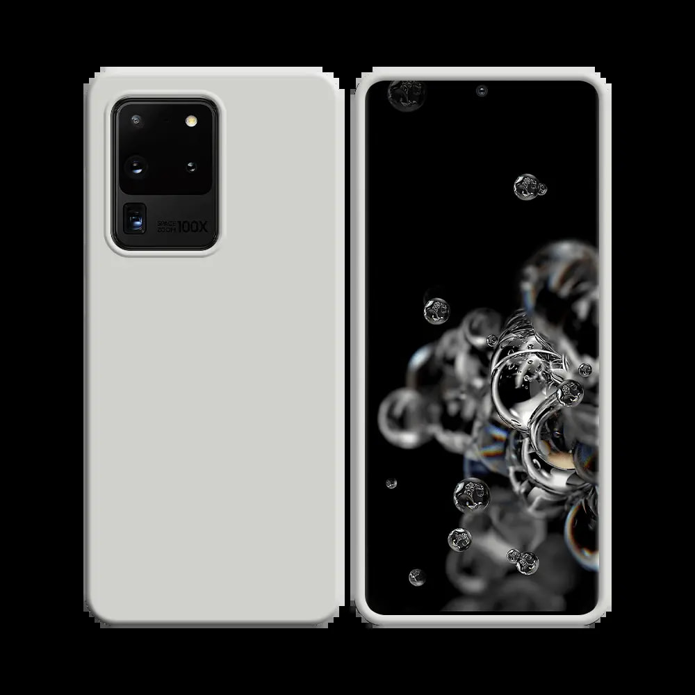 Coque silicone Samsung Galaxy S20 Ultra - Blanc