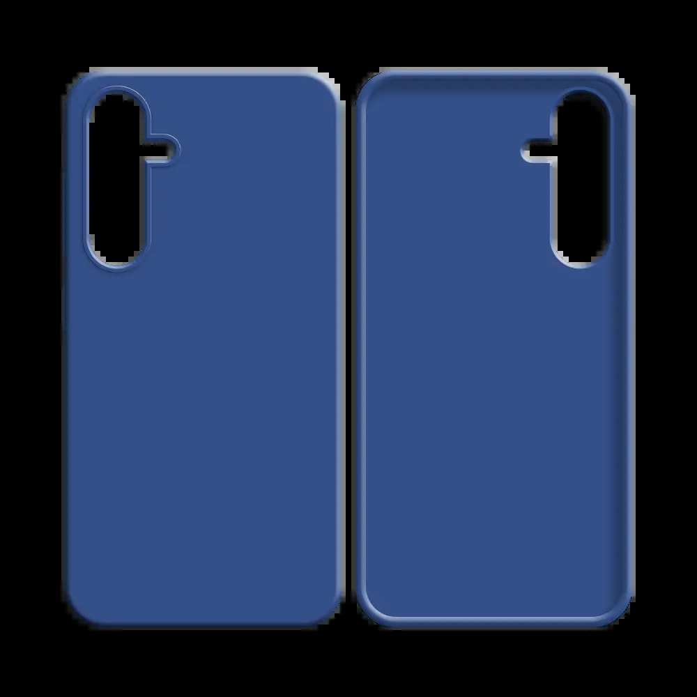Coque silicone Samsung Galaxy A24 4G - Bleu Marine - Vue 2