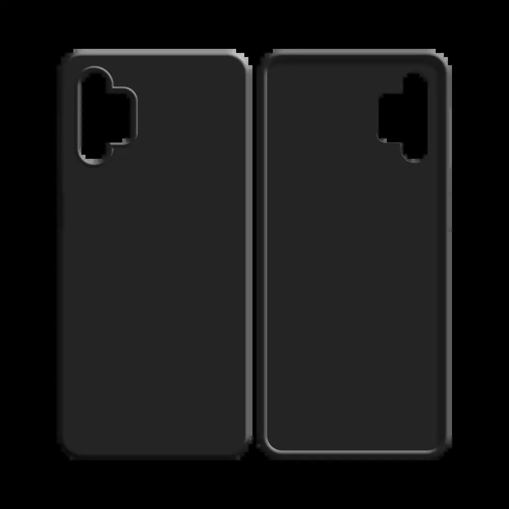 Coque silicone Samsung Galaxy A32 5G - Noir - Vue 2