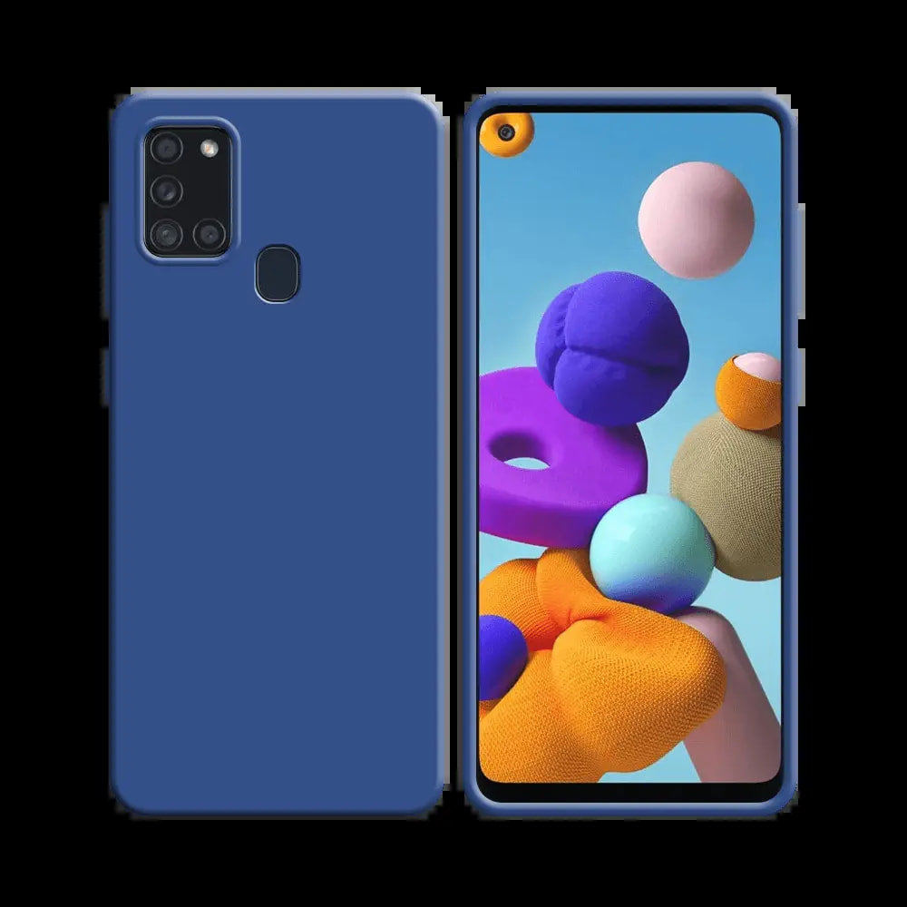 Coque silicone Samsung Galaxy A21S - Bleu Marine
