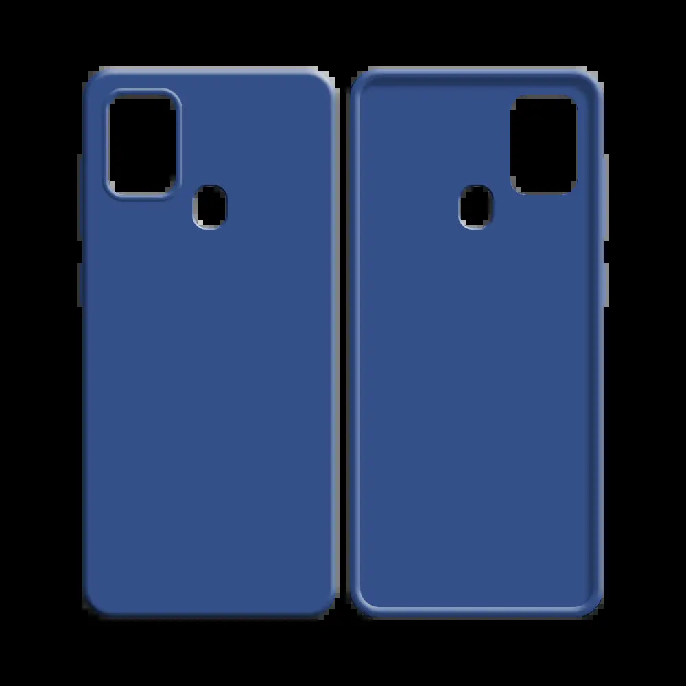 Coque silicone Samsung Galaxy A21S - Bleu Marine - Vue 2