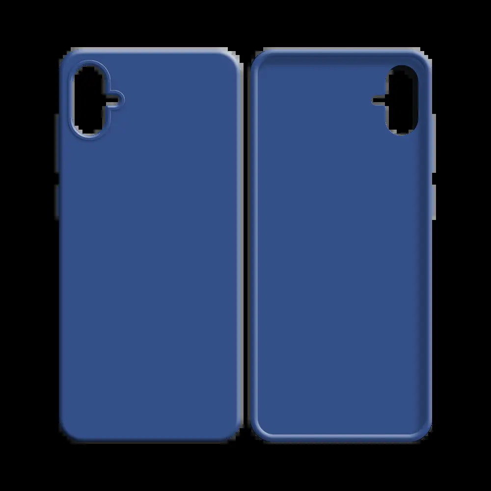 Coque silicone Samsung Galaxy A04e - Bleu Marine - Vue 2