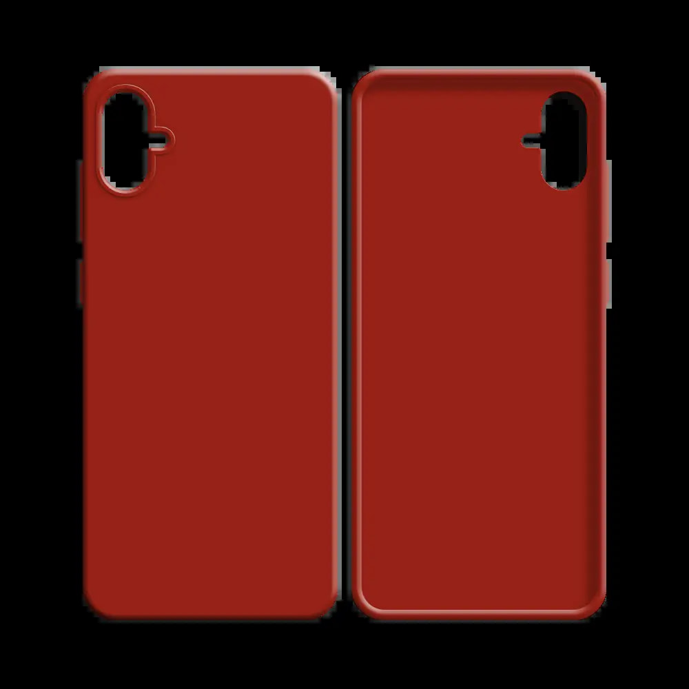 Coque silicone Samsung Galaxy A04e - Rouge - Vue 2
