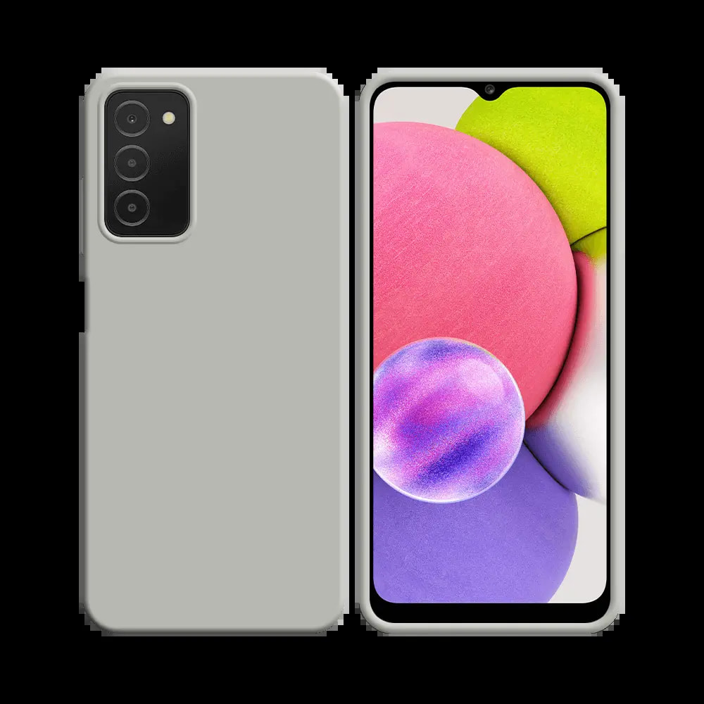 Coque silicone Samsung Galaxy A03s - Blanc