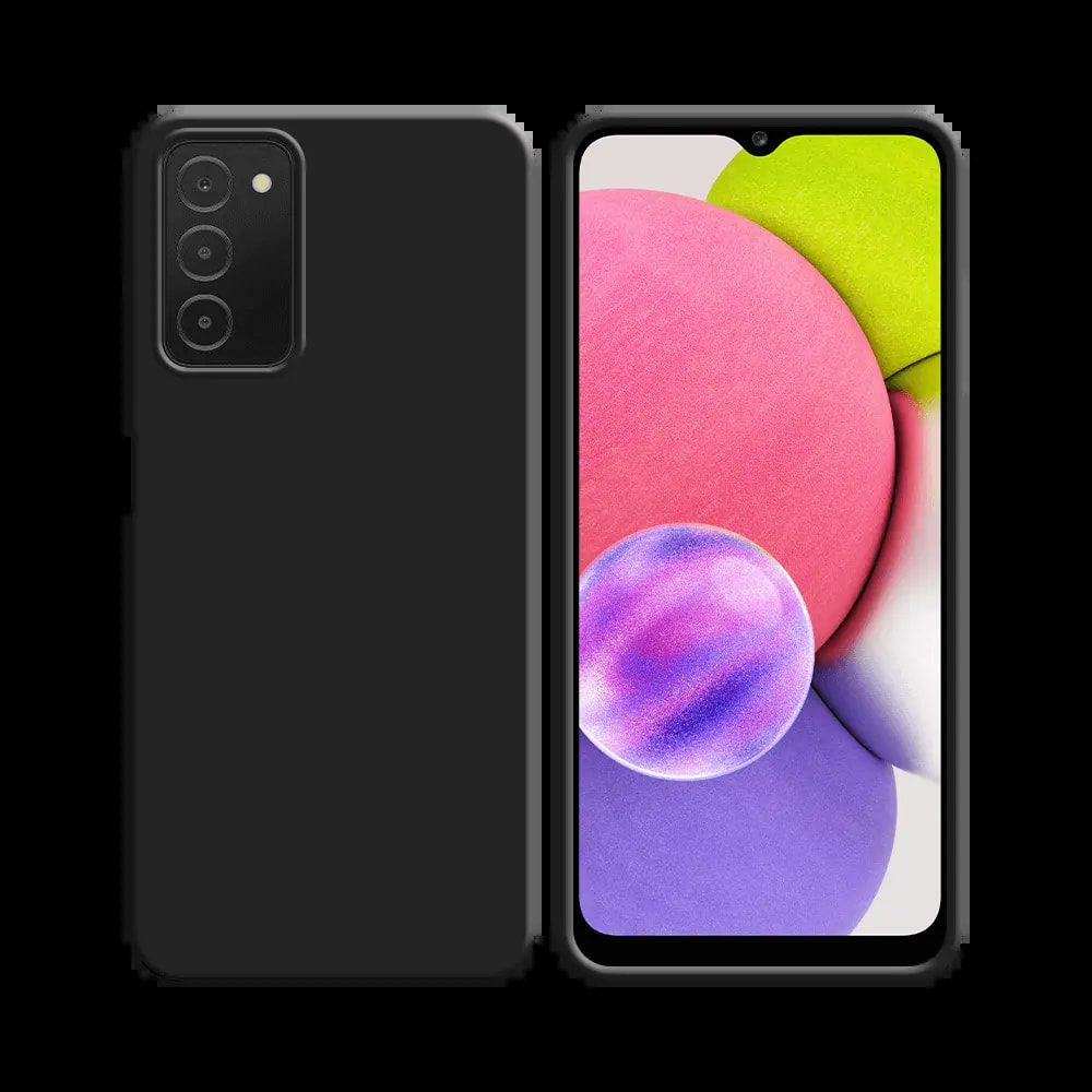 Coque silicone Samsung Galaxy A03s - Noir