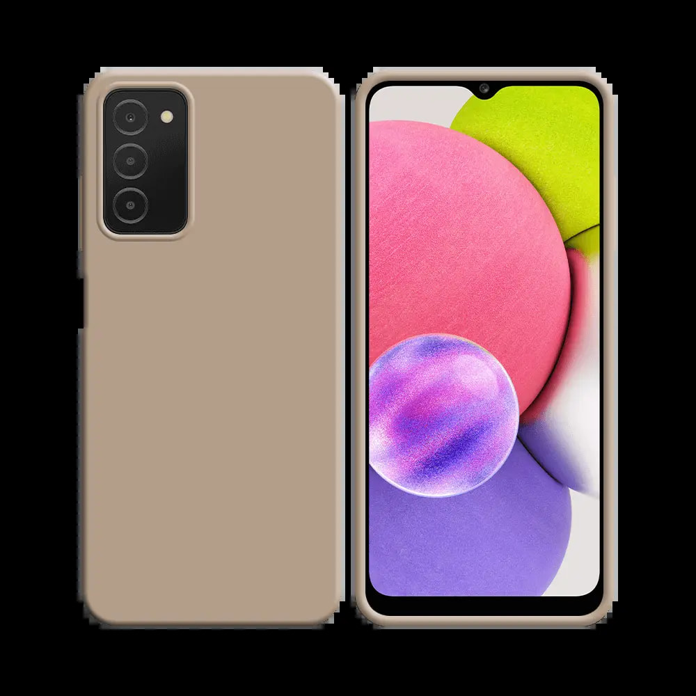 Coque silicone Samsung Galaxy A03s - Rose Gold