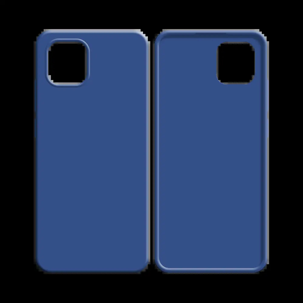 Coque silicone Samsung Galaxy A03 - Bleu Marine - Vue 2