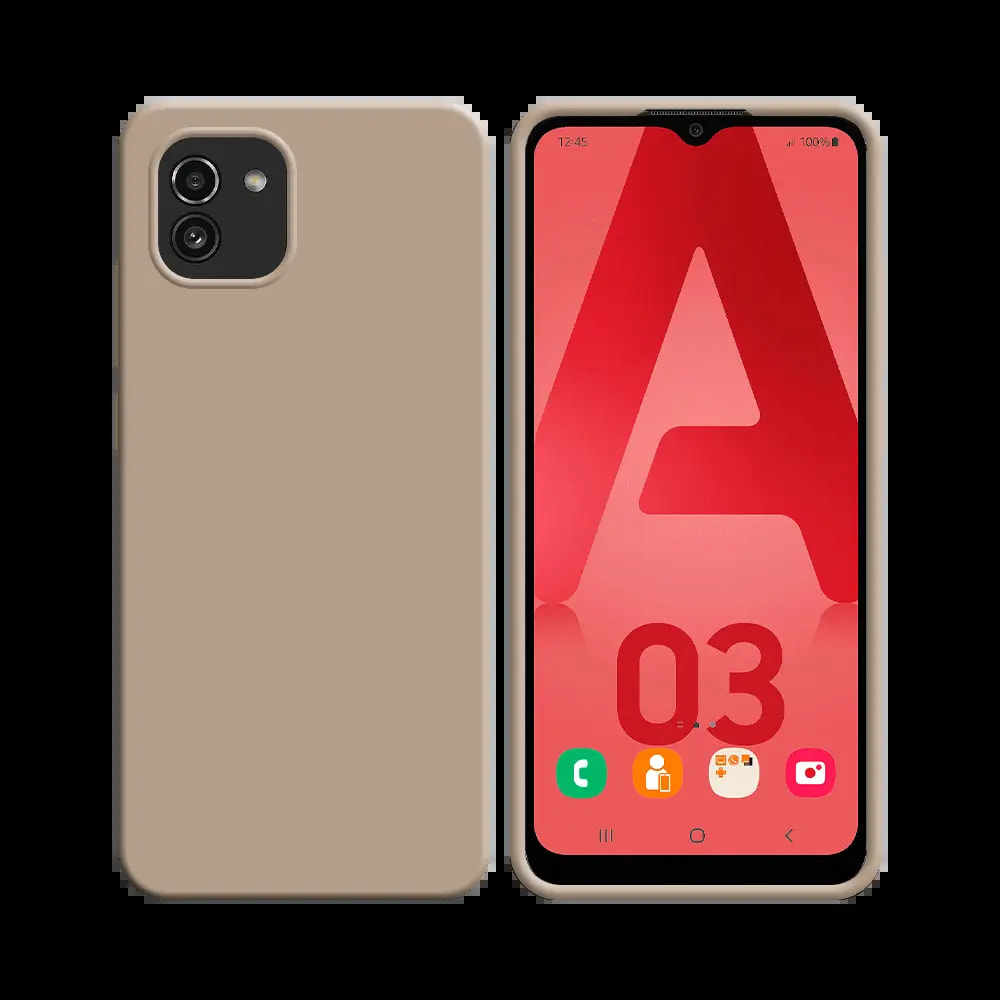 Coque silicone Samsung Galaxy A03 - Rose Gold