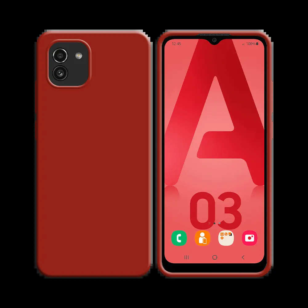 Coque silicone Samsung Galaxy A03 - Rouge