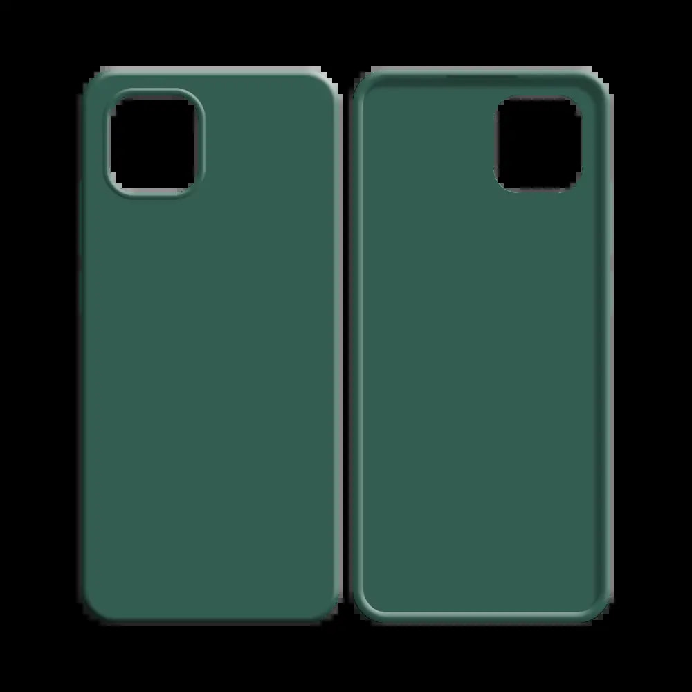 Coque silicone Samsung Galaxy A03 - Vert Foncé - Vue 2