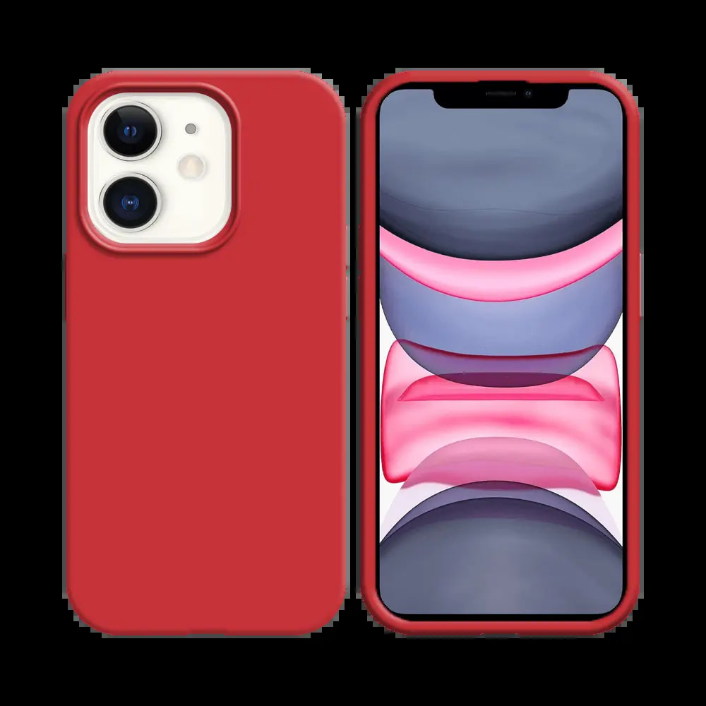 Coque silicone iPhone 11 - Rouge