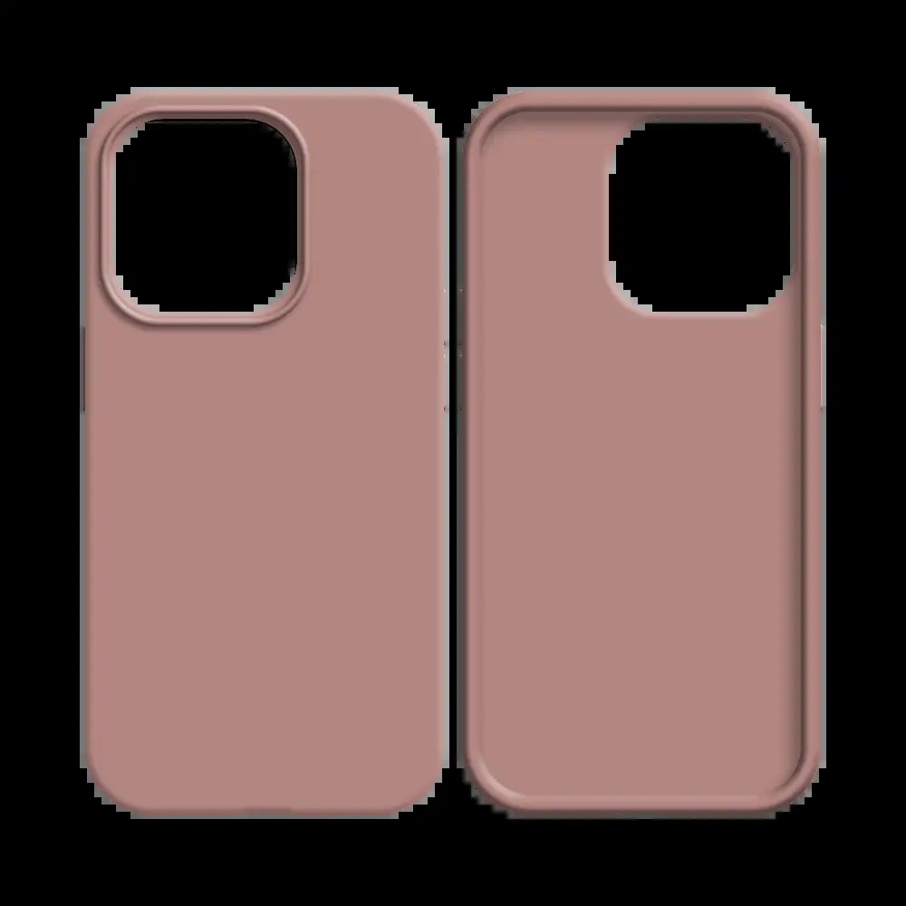 Coque silicone iPhone 11 Pro Max - Rose - Vue 2