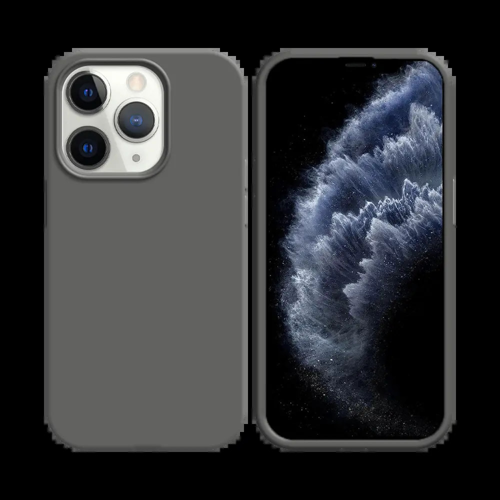 Coque silicone iPhone 11 Pro Max - Gris Foncé