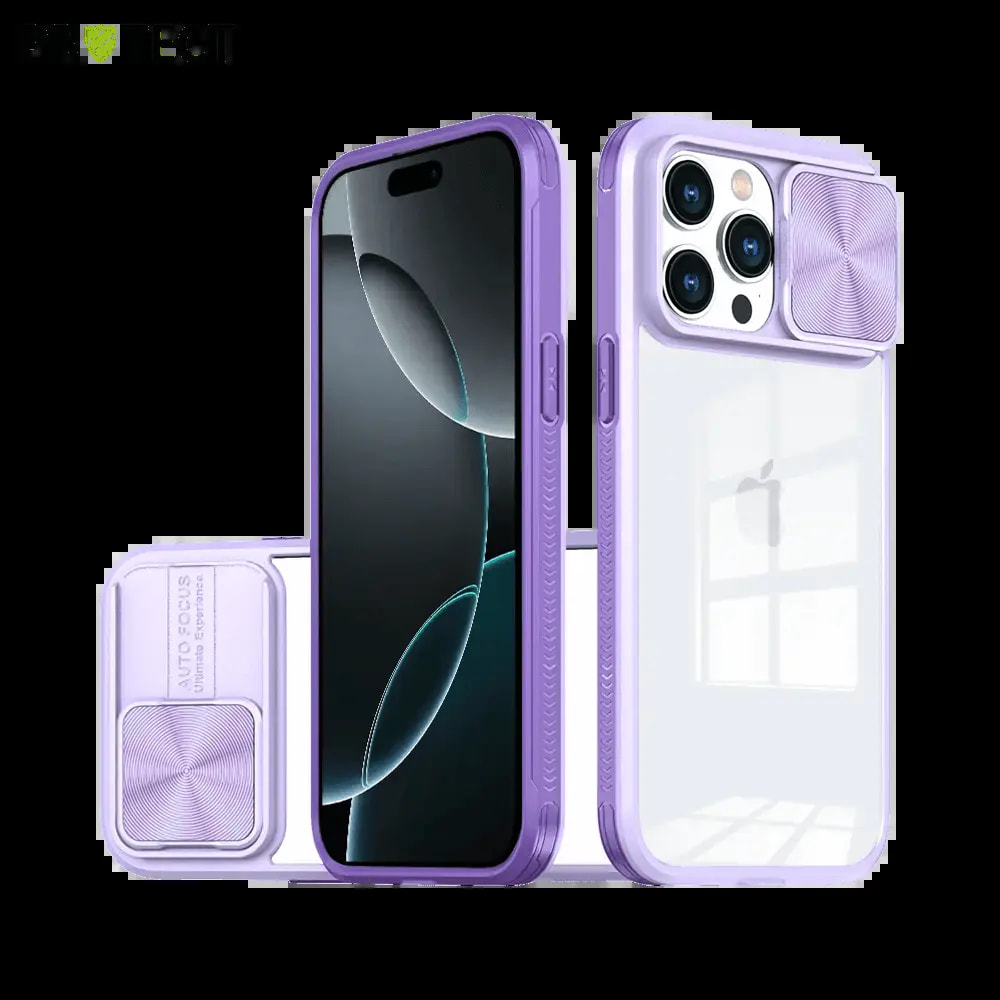 Coque avec cache caméra iPhone 16 Pro Max – PROTECT IE027 Violet 