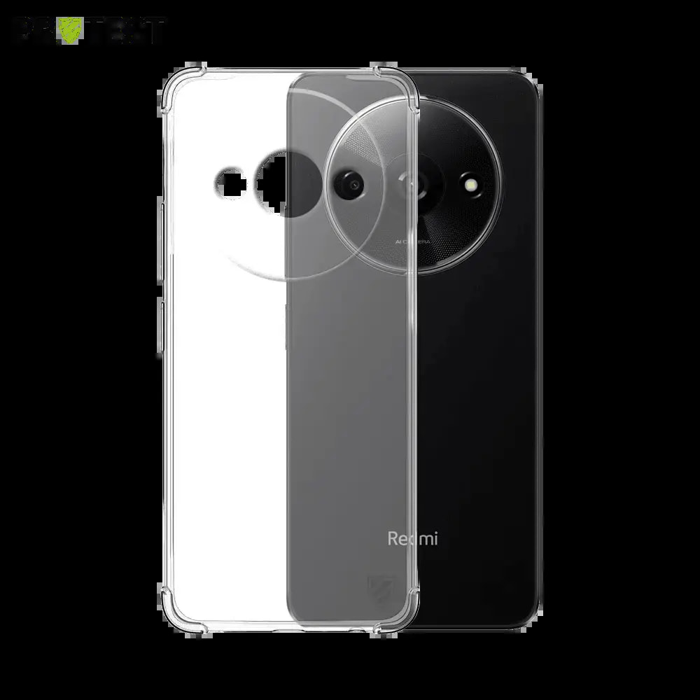 Coque antichoc renforcée transparente Xiaomi Redmi A3 - silicone PROTECT