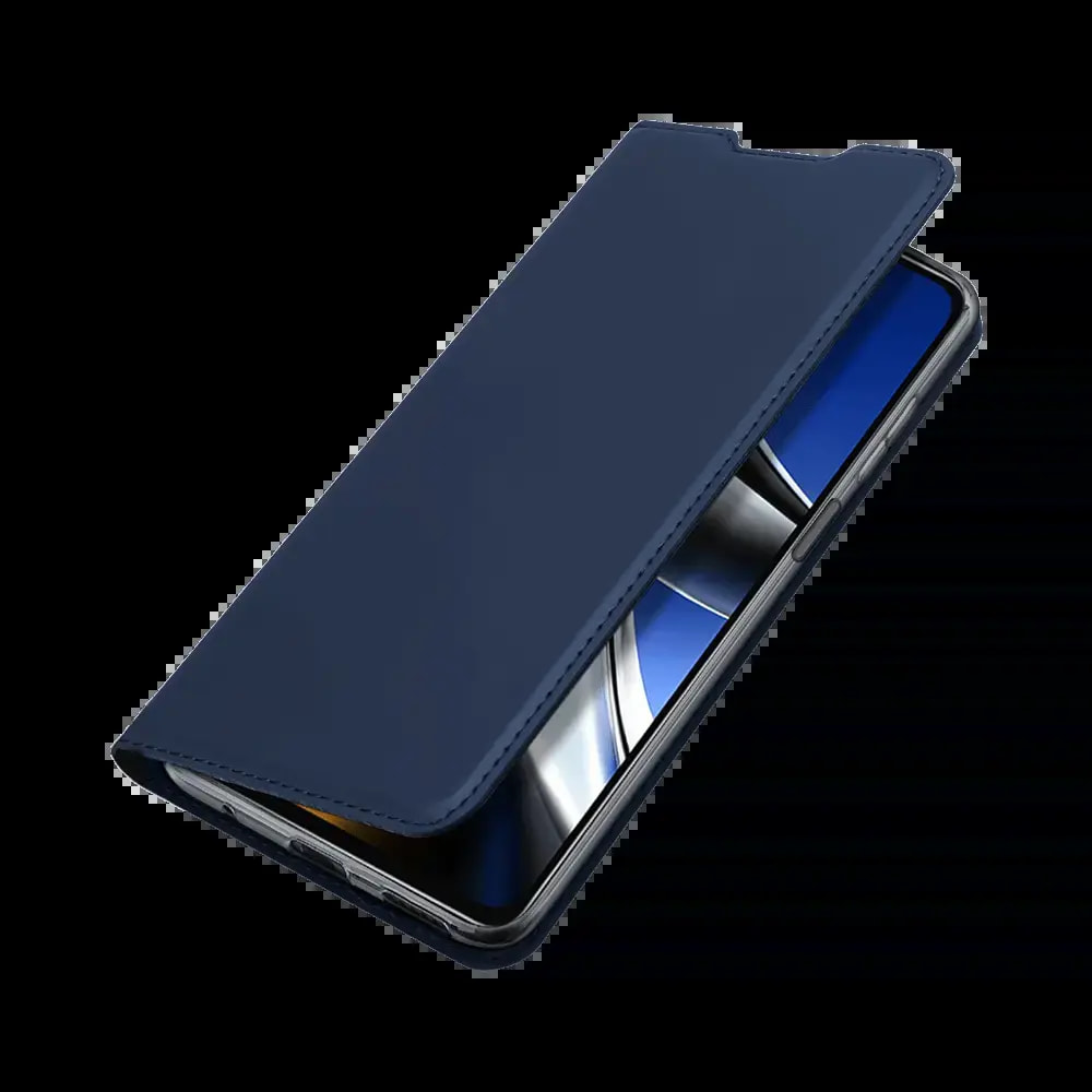 Housse folio Xiaomi Poco X4 Pro 5G porte-carte – Dux Ducis Skin Pro Bleu - Vue 3