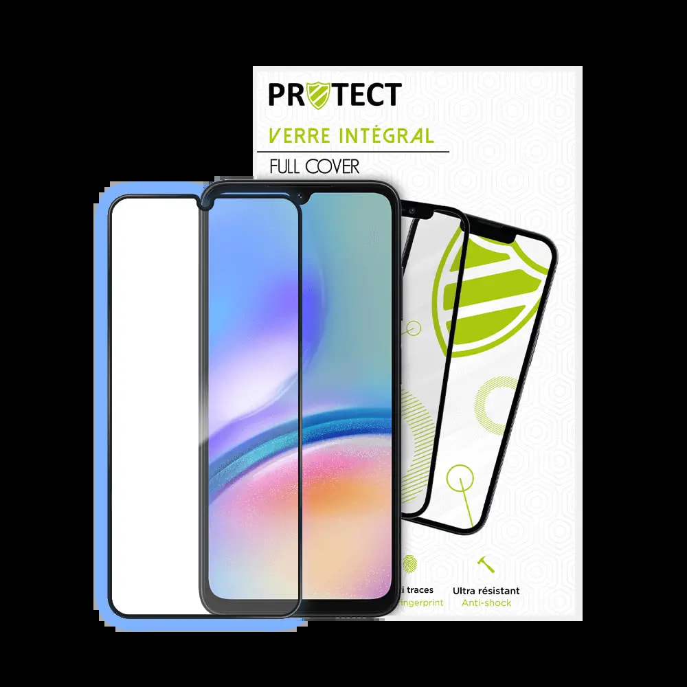 Verre trempé intégral Samsung Galaxy A05s protection écran 9H - PROTECT Noir - Vue 2