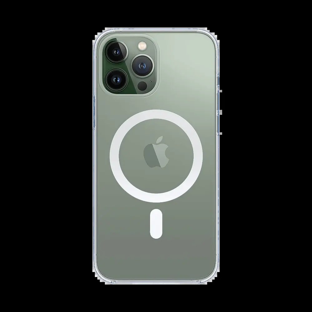 Coque MagSafe silicone transparente iPhone 13 Pro - Vue 2