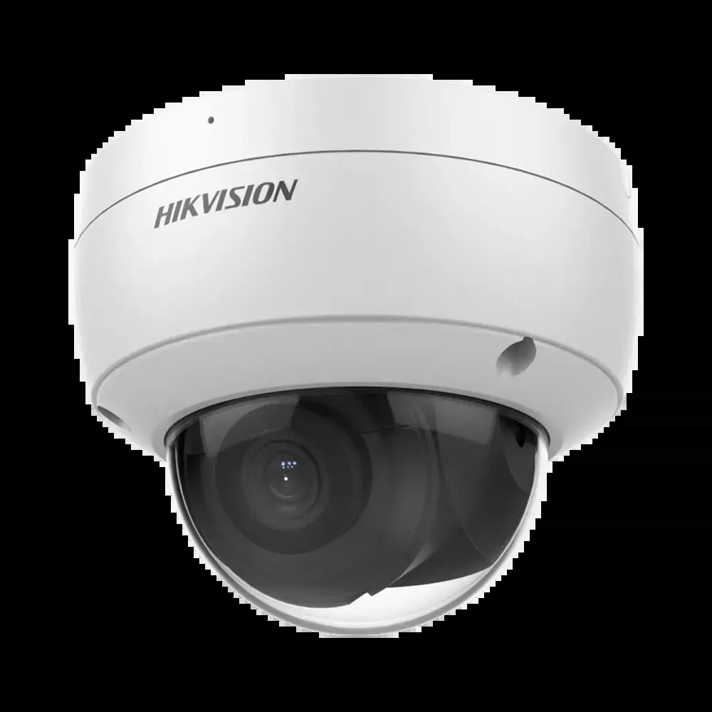 Caméra de Surveillance avec IA Hikvision (4mm) Dome 4MP DarkFighter & AcuSense Blanc - Vue 2