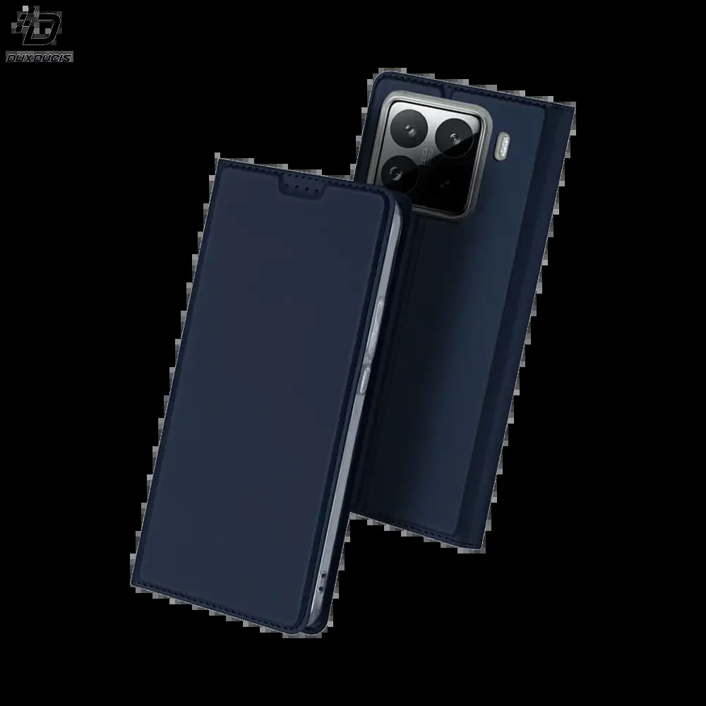 Housse folio Xiaomi 15 Pro porte-carte - Dux Ducis Skin Pro Bleu