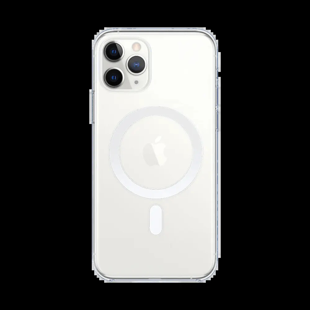 Coque MagSafe silicone transparente iPhone 11 Pro Max  - Vue 2