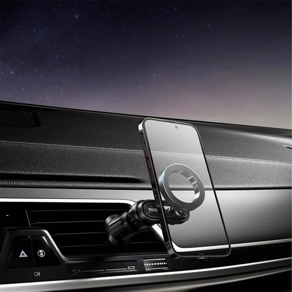 Support smartphone magnétique MagSafe pour voiture - Yesido C157 Noir - Vue 4