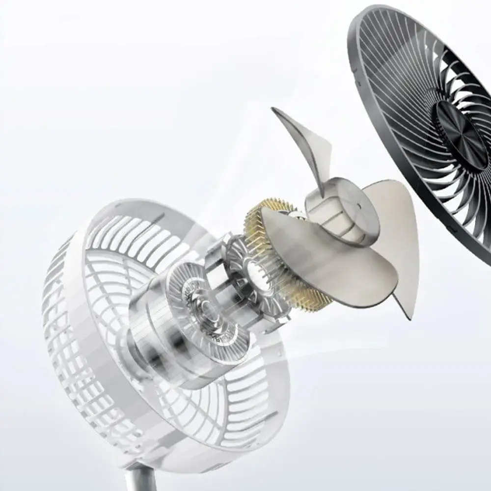 Ventilateur sur Pied Yesido Pliable et Ajustable (avec Télécommande) Blanc - Vue 5