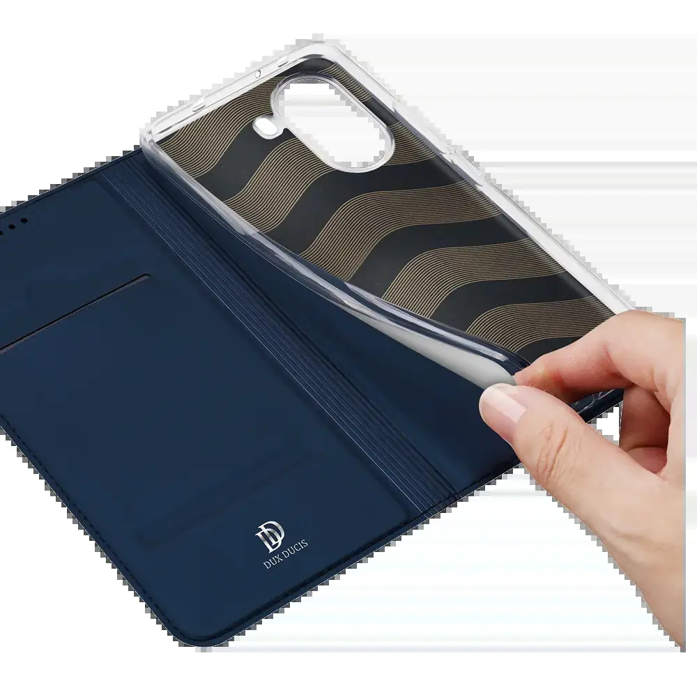 Housse folio Samsung Galaxy S25 porte-carte – Dux Ducis Skin Pro Noir - Vue 5