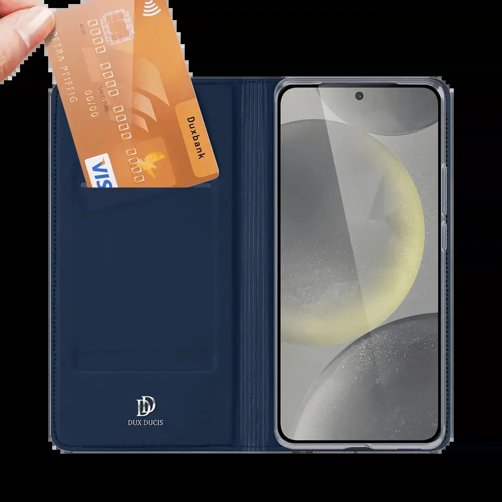 Housse folio Samsung Galaxy S24 FE porte-carte - Dux Ducis Skin Pro Noir - Vue 2