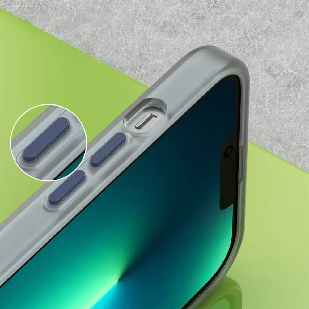 Coque MagSafe bi-matière iPhone 13 Pro Max - PROTECT MF-006 Bleu Marine - Vue 3
