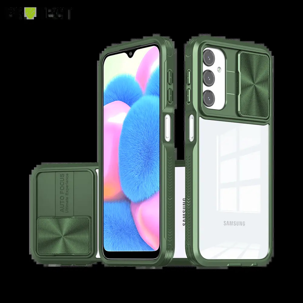 Coque Samsung Galaxy  A24 4G avec cache caméra - PROTECT IE027 Vert Foncé